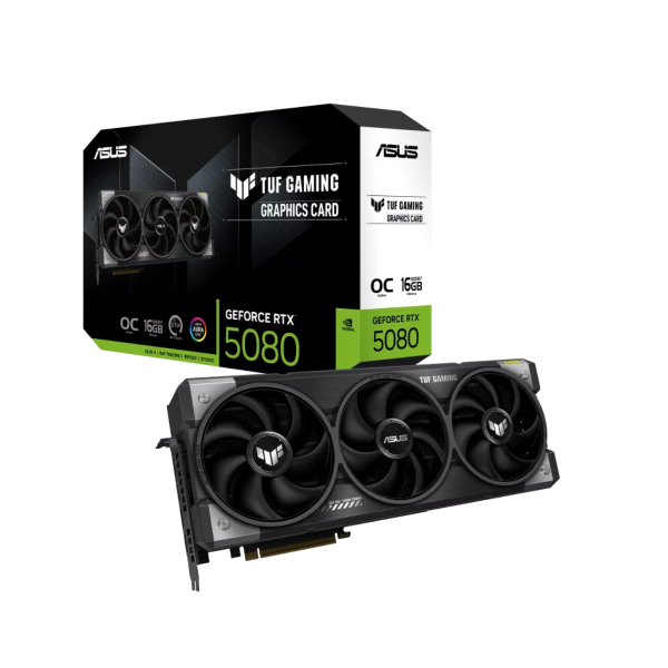 ASUS TUF GAMING Nvidia GeForce RTX 5080 OC 16GB Graphic Card - Black image 3
