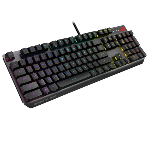 ASUS ROG STRIX XA05 SCOPE RGB Wired RX RED Optical Mechanical Switch Keyboard Arabic - Black image 0