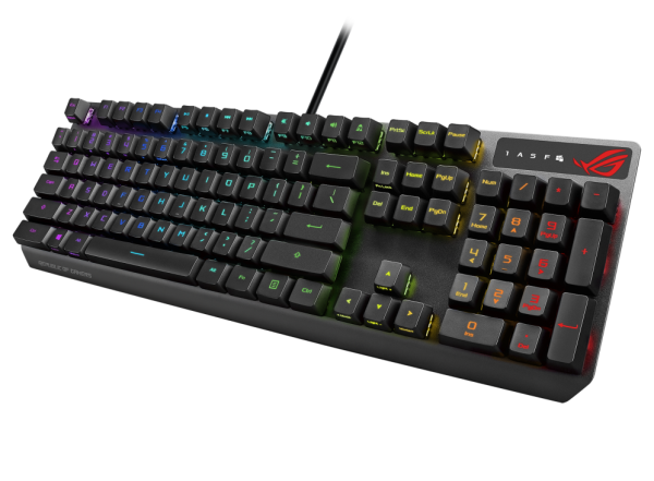 ASUS ROG STRIX XA05 SCOPE RGB Wired RX RED Optical Mechanical Switch Keyboard Arabic - Black image 4