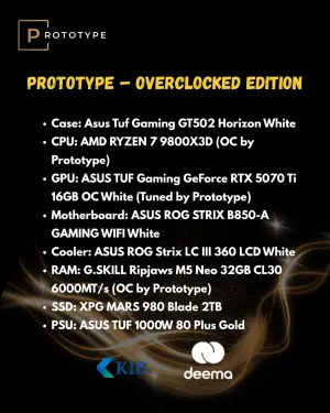 Prototype RTX 5070 Ti Gaming PC image 1