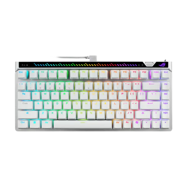 Asus M705 Rog Falchion Ace 75 HE 75% Wired Analog Gaming Keyboard HFX V2 Magnetic Switch Refined and Precise (Arabic) - White image 1