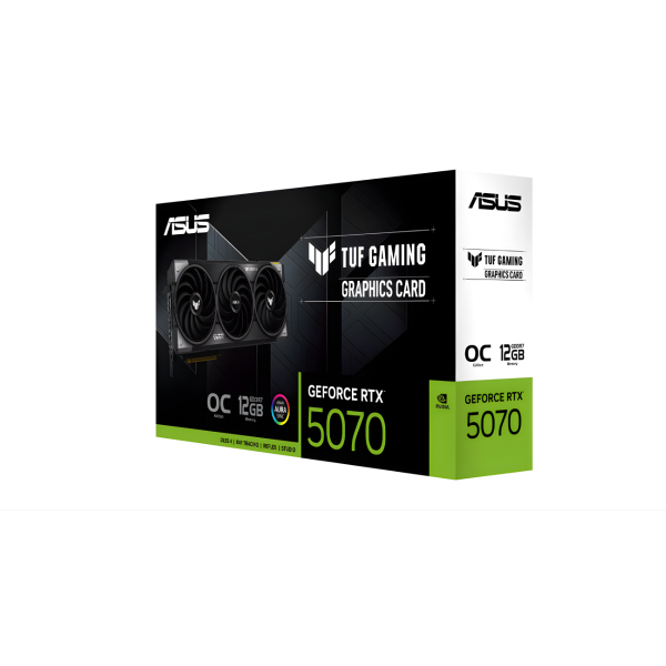 ASUS TUF Gaming GeForce RTX 5070 12GB GDDR7 OC Edition - Black image 1
