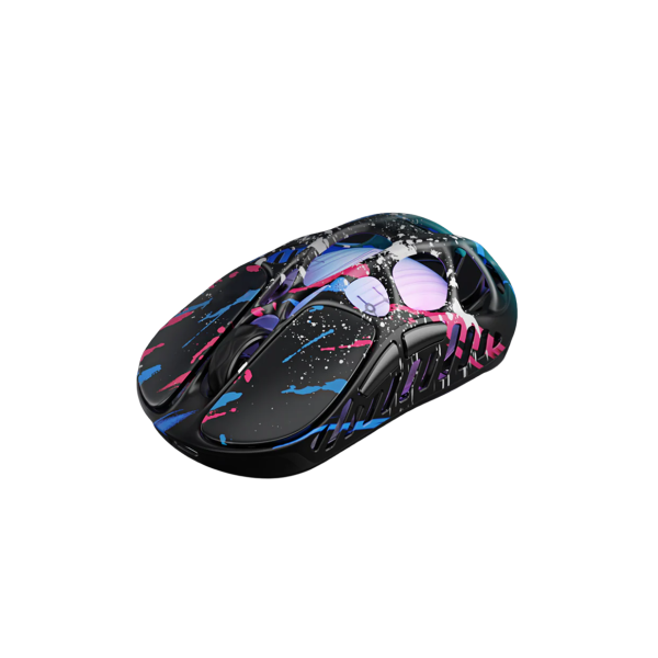 GravaStar Mercury X Pro Wireless Gaming Mouse with 8K Dongle Special Edition - Neon Graffiti image 5