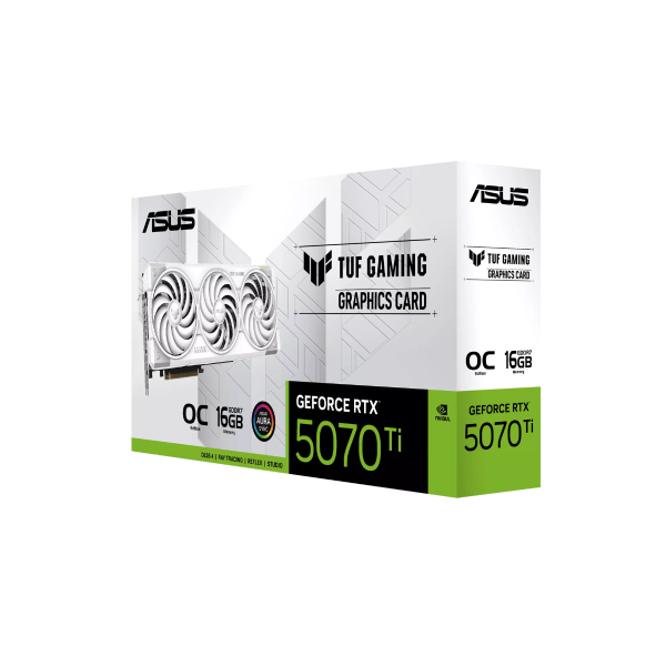 ASUS TUF Gaming GeForce RTX 5070 Ti 16GB OC Graphic Card - White image 9