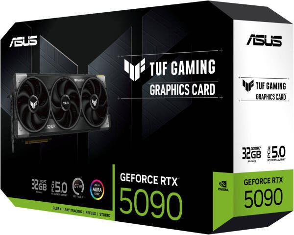 ASUS TUF Gaming NVIDIA GeForce RTX 5090 32GB GDDR7 DLSS 4 Graphics Card - Black image 1