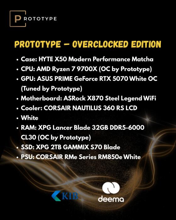Prototype RTX 5070 Gaming PC image 1