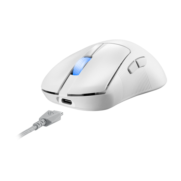 ASUS ROG KERIS II ACE Wireless Gaming Mouse - White image 7