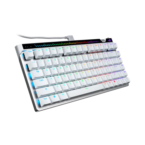 Asus M705 Rog Falchion Ace 75 HE 75% Wired Analog Gaming Keyboard HFX V2 Magnetic Switch Refined and Precise (Arabic) - White image 5