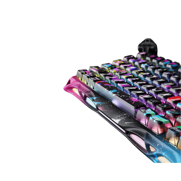 GravaStar Mercury V75 Pro 75% Hall Effect Magnetic Switch Gaming Keyboard - Neon Graffiti image 3