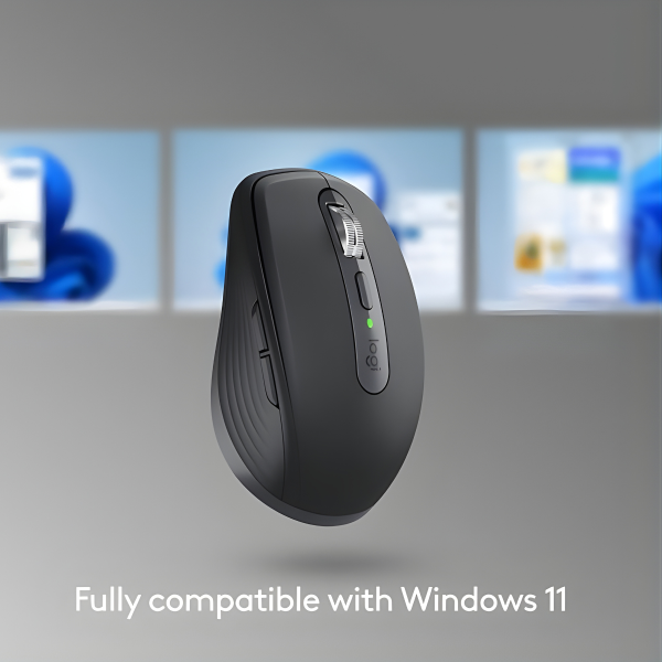 Logitech MX AnyWhere 3S Wireless/Bluetooth Mouse, 6 buttons, 200-8000 DPI - Graphite image 4