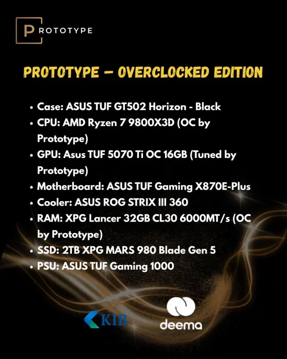 Prototype TUF X870E 5070 Ti Overclocked Edition image 1