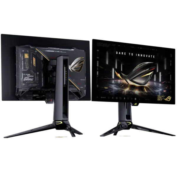 ASUS ROG SWIFT PG27AQWP-G EDITION 20th Anniversary 27 Inch Dual Mode QHD 540Hz, HD 720Hz HDMI 2.1 0.02ms Tandem WOLED Gaming Monitor - Black image 5