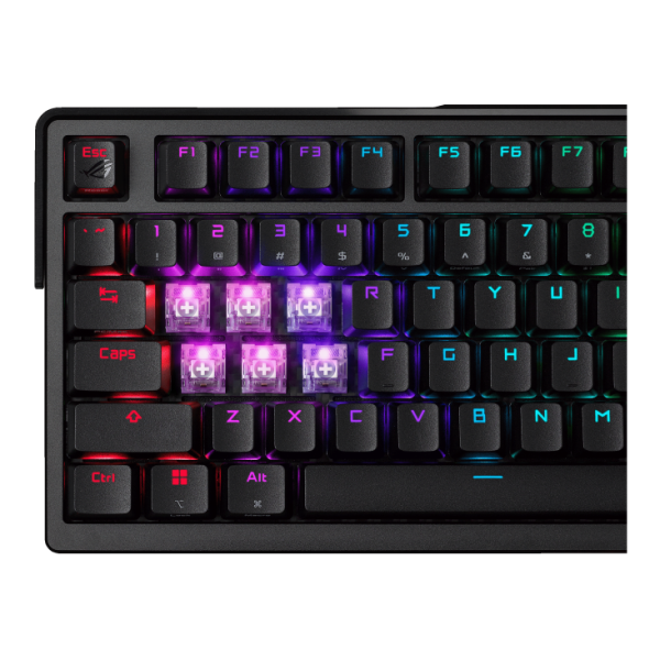 ASUS ROG AZOTH EXTREME 75% RGB Wireless Mechanical Gaming Keyboard Arabic - Black image 8