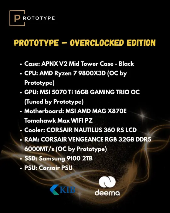 Ryzen 7 9800X3D RTX 5070 Ti Gaming PC (Tuned) image 1