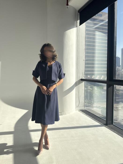 Evia Dress | Navy image 0