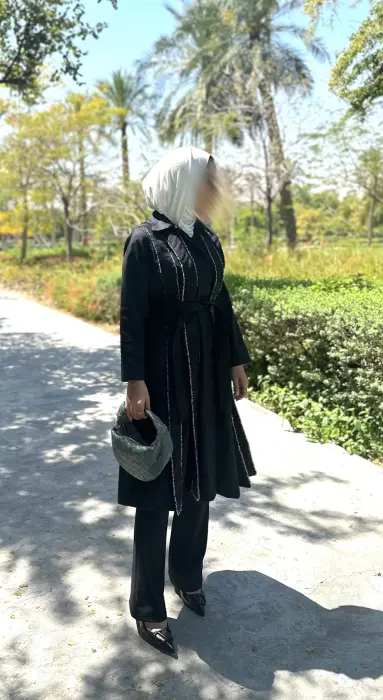 black belted jacket image 1