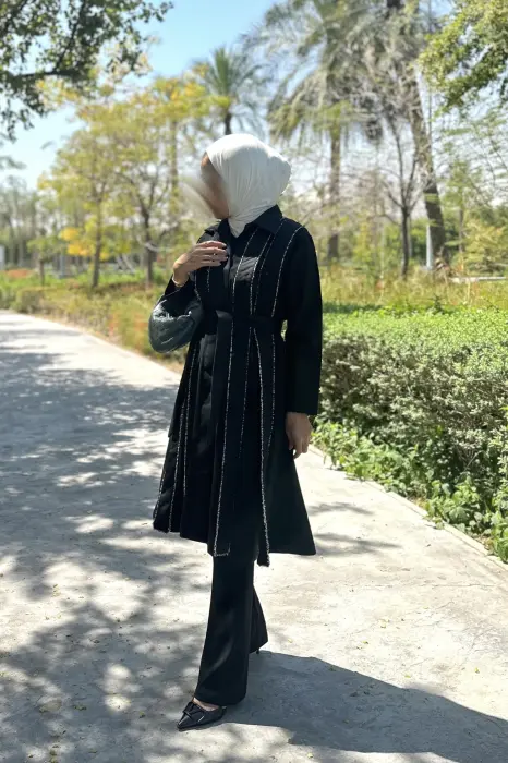 black belted jacket image 0