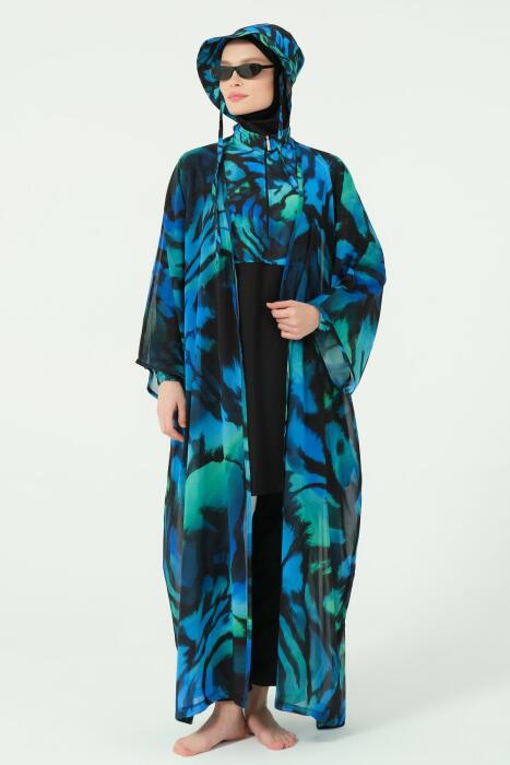 7164-فستان مخصص لمايو السباحه  مرجان   image 5