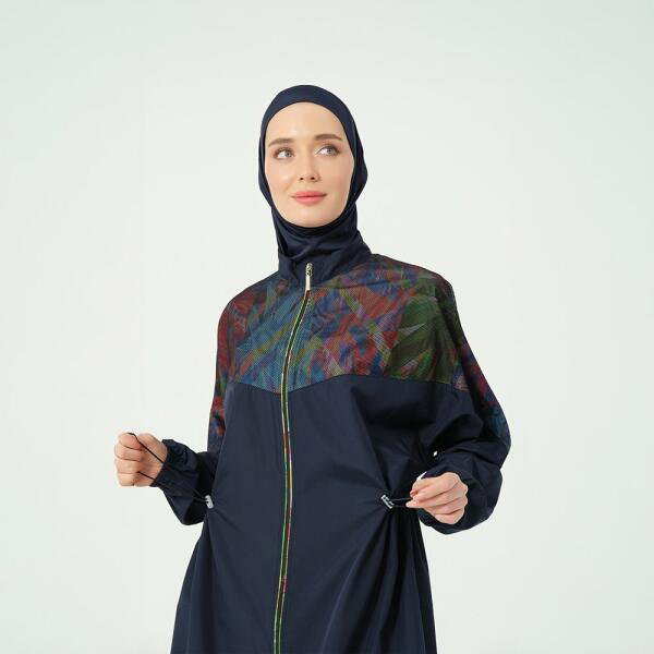 525-مايو كحلي مع توب طويل  بتصميم شبك image 5