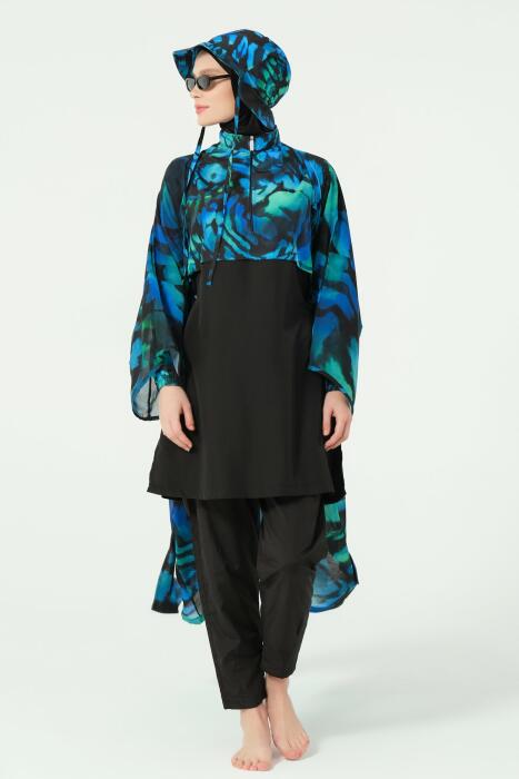 7164-فستان مخصص لمايو السباحه  مرجان   image 7