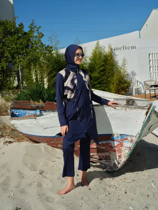 405-burkini navy with short jacket  image 10