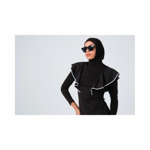 698-اسود كشكش أبيض بدون سحاب image 7