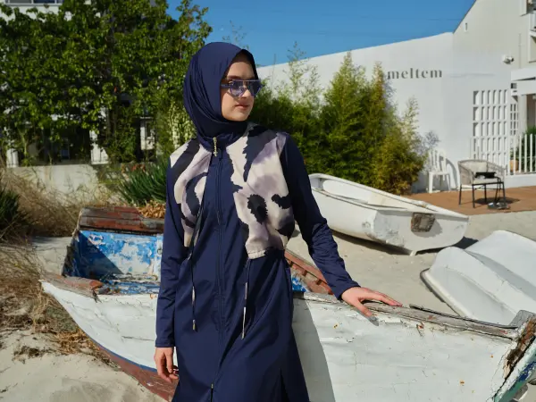 405-burkini navy with short jacket  image 8
