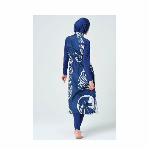 510-عبايه ازرق مشجره image 3