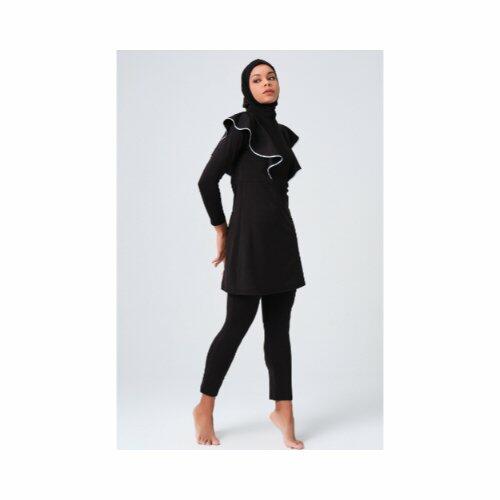 698-اسود كشكش أبيض بدون سحاب image 3