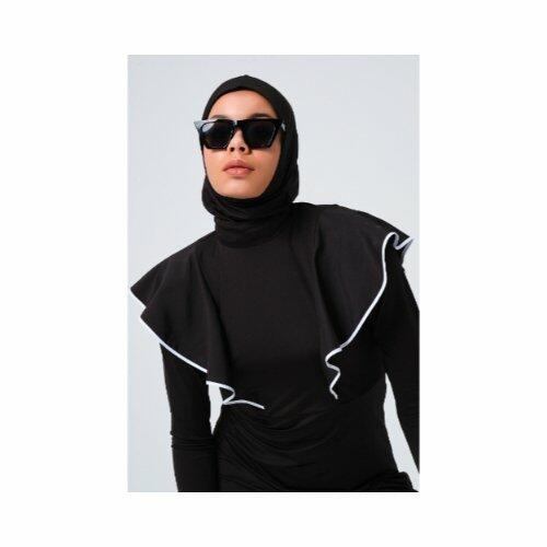 698-اسود كشكش أبيض بدون سحاب image 5
