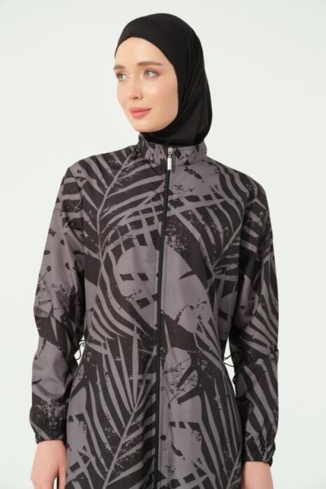 536-مايو اسود رمادي مع توب طويل  image 4