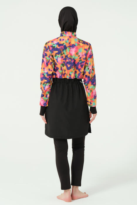 320-balck with short color top image 3