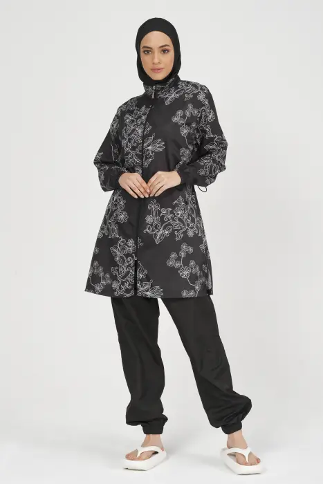 235-اسود ورد أبيض image 1