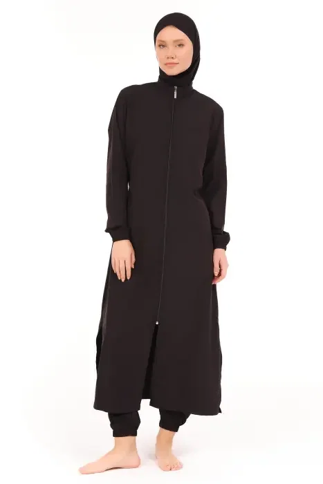 513-اسود عبايه مقاسات كبيره image 3