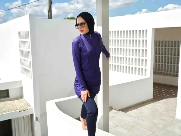 685- مايو بوركيني ويفز بنفسجي  image 6