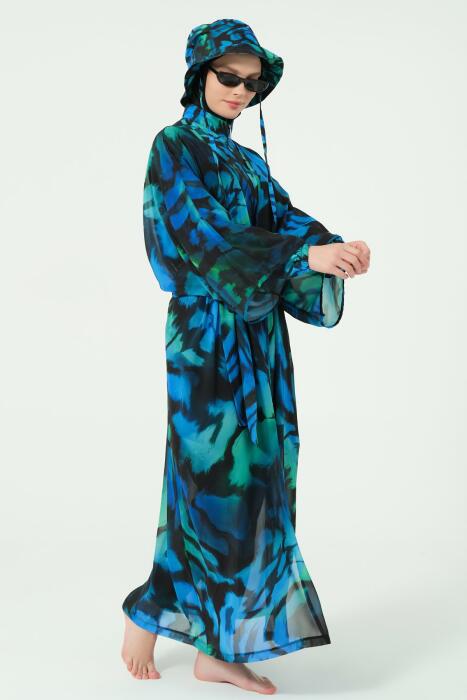 7164-فستان مخصص لمايو السباحه  مرجان   image 1