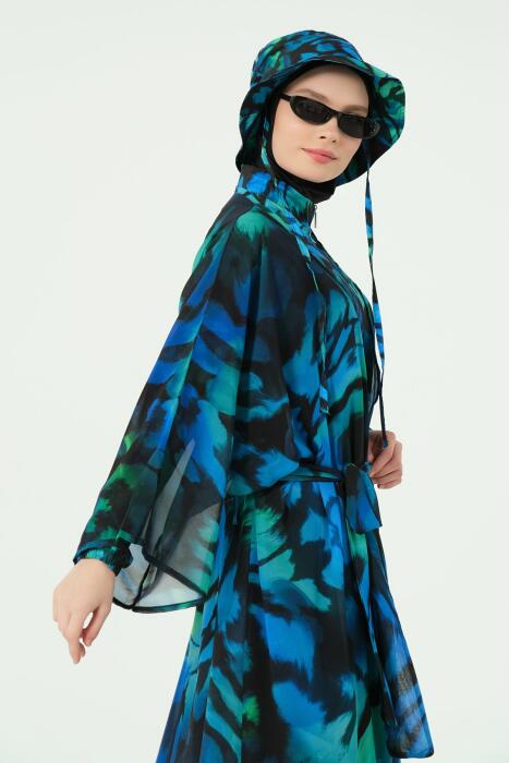 7164-فستان مخصص لمايو السباحه  مرجان   image 3