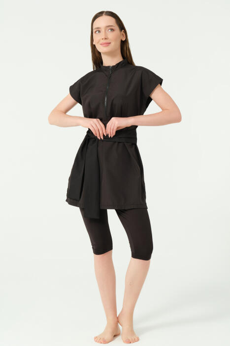 757-black short sleve waterproof image 3