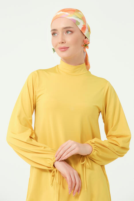 645-مايو جيب كلوت اصفر مع بنطلون منقوش image 6