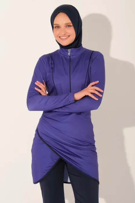 685- مايو بوركيني ويفز بنفسجي  image 4