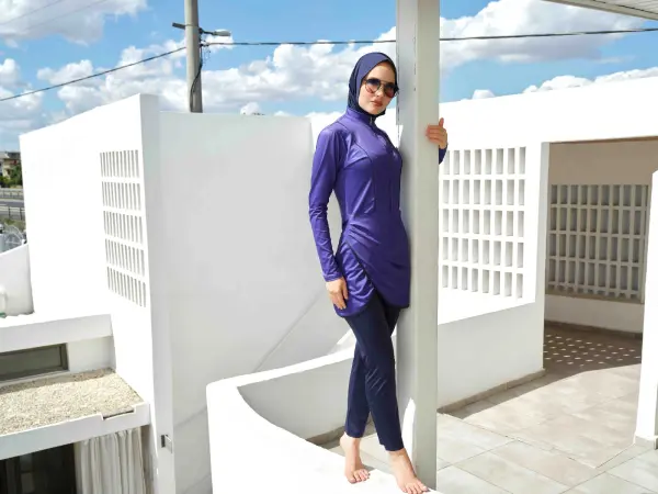 685- مايو بوركيني ويفز بنفسجي  image 7