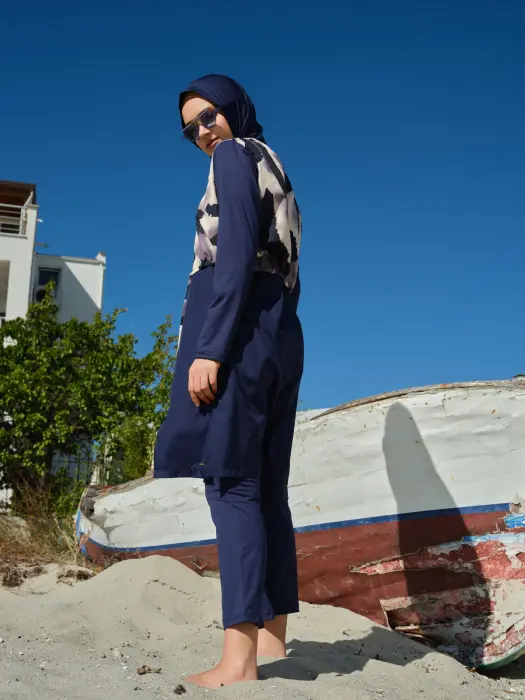 405-burkini navy with short jacket  image 6