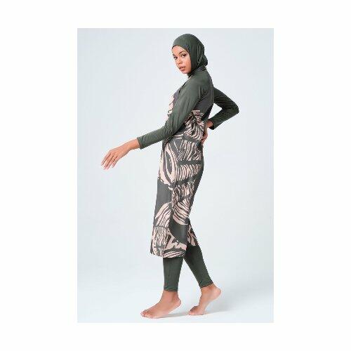510-عباية خضراء مشجره image 2