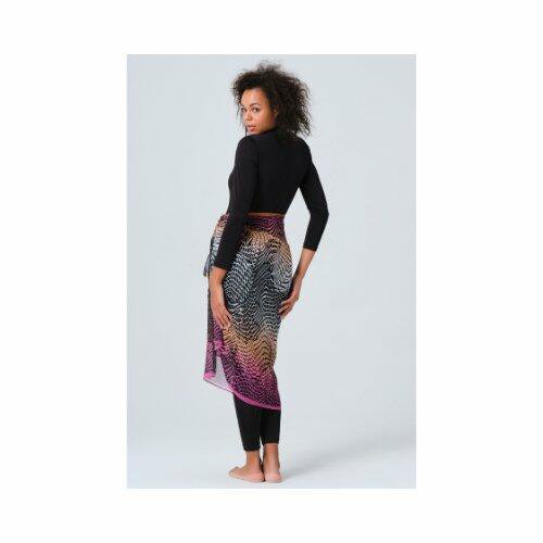 7046-شال تنورة وردي واورنج image 9
