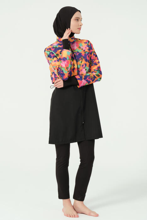 320-balck with short color top image 1