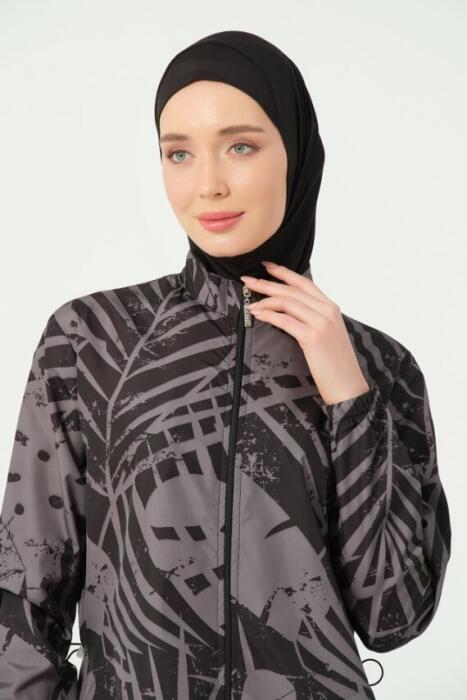 536-مايو اسود رمادي مع توب طويل  image 6