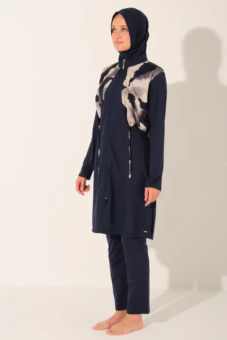 405-burkini navy with short jacket  image 2