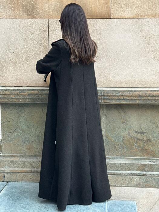 Wool coat olive green image 3