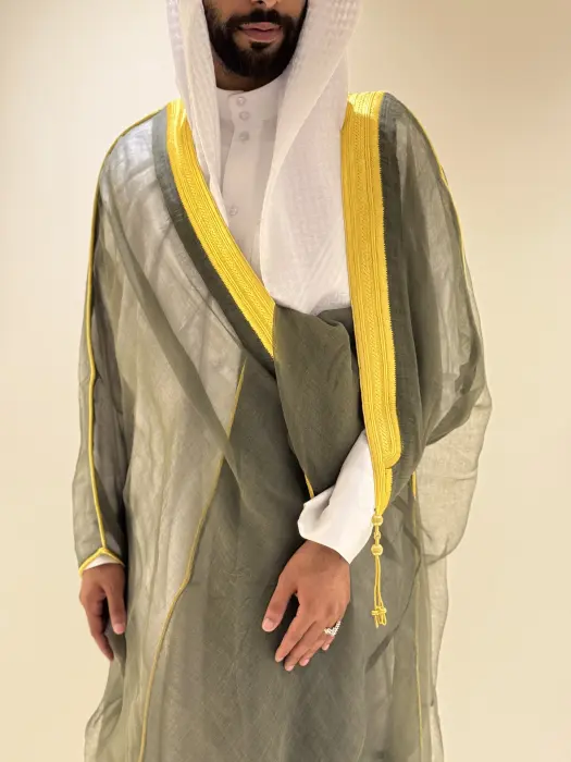 بشت نجفي صوف غزل يدوي image 1