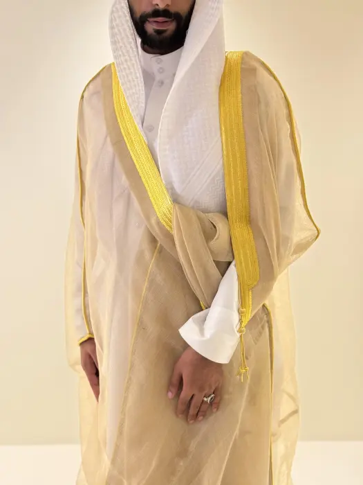 بشت نجفي صوف غزل يدوي image 3